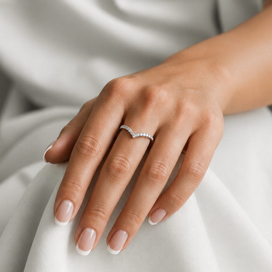 Wishbone Pavé Ring