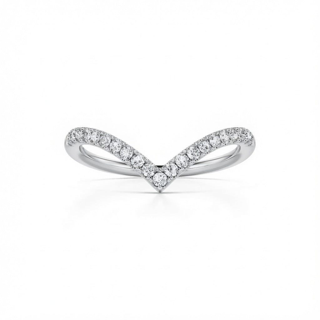 Wishbone Pavé Ring – silver | 925 Sterling Silver Jewelry by Cilhouette