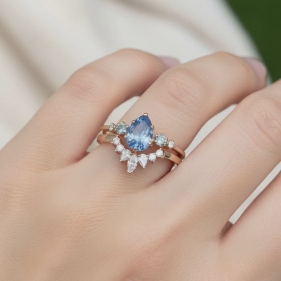 Celestial Drop Ring Set