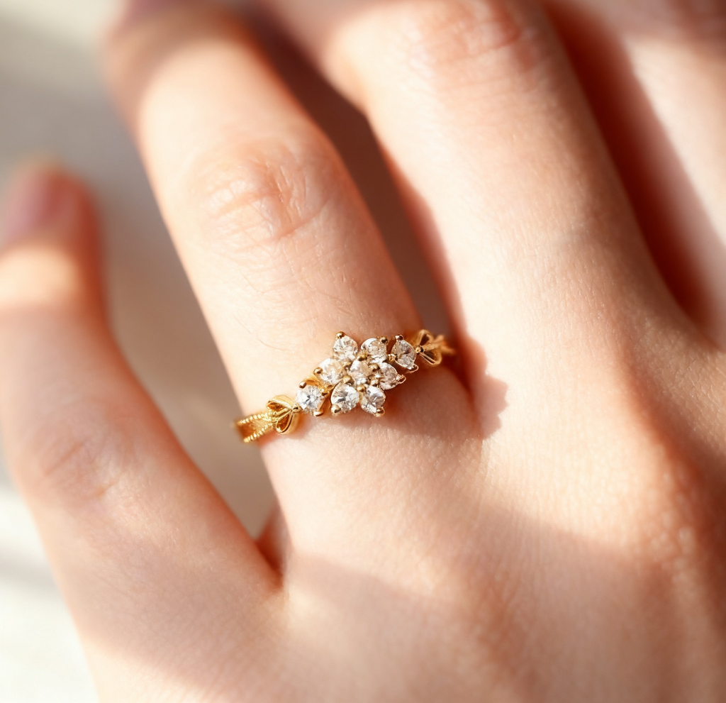 Sunlit Petal Ring